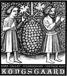 NAPA VALLEY CHARDONNAY VINTAGE 2005 KONGSGAARD logo