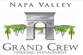 NAPA VALLEY GRAND CREW VINEYARD MANAGEMENT EST 1993 logo