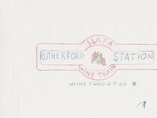 NAPA WINE TRAIN RUTHERFORD STATION WINE FOOD AND FUN logo