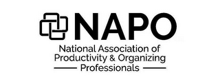 NAPO NATIONAL ASSOCIATION OF PRODUCTIVITY & ORGANIZING PROFESSIONALS logo