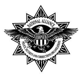 NAPSCO NATIONAL ALLIANCE POLICE, SECURITY AND CORRECTIONS ORGANIZATIONS logo