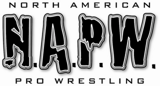 N.A.P.W. NORTH AMERICAN PRO WRESTLING logo