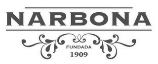 NARBONA FUNDADA 1909 logo
