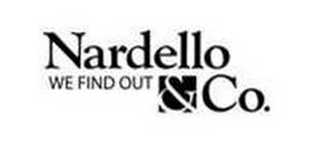 NARDELLO & CO. WE FIND OUT logo