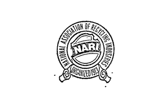 NARI NATIONAL ASSOCIATION OF RECYCLING INDUSTRIES ORGANIZED IN 1973 logo