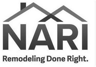 NARI REMODELING DONE RIGHT. logo
