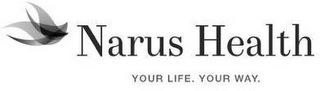 NARUS HEALTH YOUR LIFE. YOUR WAY. logo