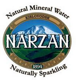 NARZAN NATURAL MINERAL WATER NATURALLY SPARKLING KISLOVODSK 1894 logo