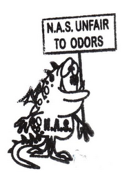 N.A.S. UNFAIR TO ODORS logo