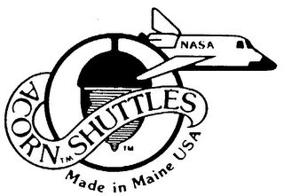 NASA ACORN SHUTTLES MADE IN MAINE USA logo