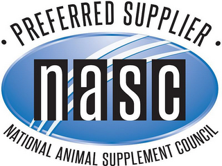 NASC · PREFERRED SUPPLIER · NATIONAL ANIMAL SUPPLEMENT COUNCIL logo