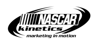 NASCAR KINETICS MARKETING IN MOTION logo