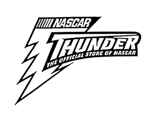 NASCAR THUNDER THE OFFICIAL STORE OF NASCAR logo