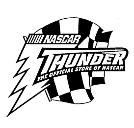 NASCAR THUNDER THE OFFICIAL STORE OF NASCAR logo