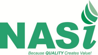 NASI BECAUSE QUALITY CREATES VALUE! logo