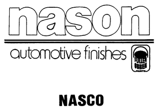 NASON AUTOMOTIVE FINISHES FULLER OBRIEN PAINTS NASCO logo
