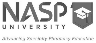 NASP UNIVERSITY ADVANCING SPECIALTY PHARMACY EDUCATION logo