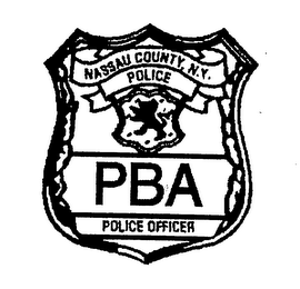 NASSAU COUNTY, N.Y. POLICE PBA POLICE OFFICER logo