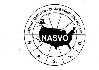 NASVO NATIONAL ASSOCIATION OF STATE VOCAL ORGANIZATIONS N.A.S.V.O. logo