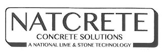 NATCRETE CONCRETE SOLUTIONS A NATIONAL LIME & STONE TECHNOLOGY logo