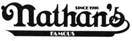 NATHAN'S FAMOUS SINCE 1916 logo