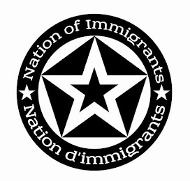 NATION OF IMMIGRANTS NATION D'IMMIGRANTS logo