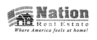 NATION REAL ESTATE WHERE AMERICA FEELS AT HOME! logo