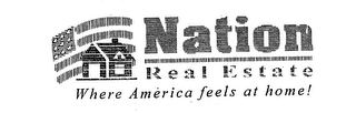 NATION REAL ESTATE WHERE AMERICA FEELS AT HOME! logo