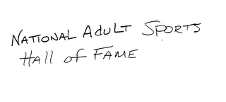 NATIONAL ADULT SPORTS HALL OF FAME logo