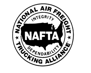 NATIONAL AIR FREIGHT TRUCKING ALLIANCE INTEGRITY NAFTA DEPENDABILITY logo