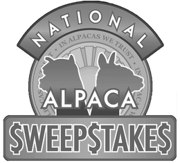 NATIONAL ALPACA $WEEP$TAKE$ IN ALPACAS WE TRUST logo