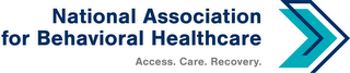 NATIONAL ASSOCIATION FOR BEHAVIORAL HEALTHCARE ACCESS. CARE. RECOVERY. logo