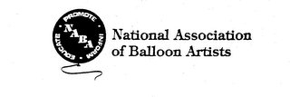 NATIONAL ASSOCIATION OF BALLOON ARTISTS NABA EDUCATE - PROMOTE - INFORM - logo