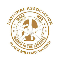 NATIONAL ASSOCIATION OF BLACK MILITARY WAAC WAC WOMEN IN THE SERVICES UNITED STATES ARMED FORCES logo