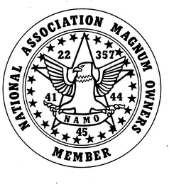 NATIONAL ASSOCIATION OF MAGNUM OWNERS NAMO logo