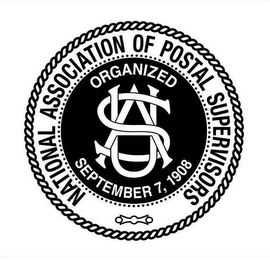 NATIONAL ASSOCIATION OF POSTAL SUPERVISORS ORGANIZED SEPTEMBER 7, 1908 USA logo