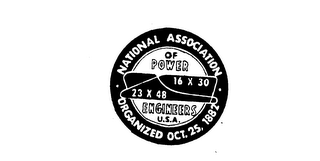 NATIONAL ASSOCIATION OF POWER ENGINEERS U.S.A. ORGANIZED OCT.25 1882 23 X 48 16 X 30 logo