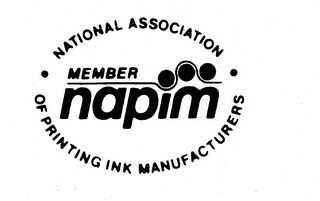NATIONAL ASSOCIATION OF PRINTING INK MANUFACTURERS MEMBER NAPIM logo