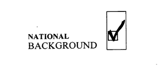 NATIONAL BACKGROUND logo
