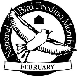 NATIONAL BIRD FEEDING MONTH FEBRUARY logo