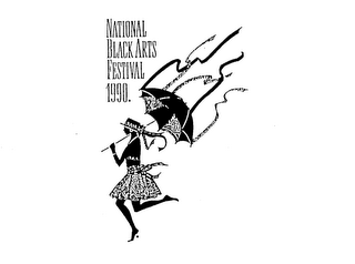 NATIONAL BLACK ARTS FESTIVAL 1990. logo