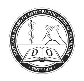 NATIONAL BOARD OF OSTEOPATHIC MEDICAL EXAMINERS SINCE 1934 DO logo