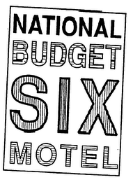 NATIONAL BUDGET SIX MOTEL logo