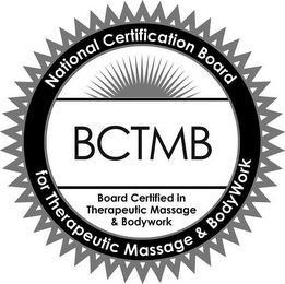 NATIONAL CERTIFICATION BOARD FOR THERAPEUTIC MASSAGE & BODYWORK BCTMB BOARD CERTIFIED IN THERAPEUTIC MASSAGE & BODYWORK logo