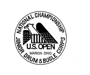 NATIONAL CHAMPIONSHIP U.S. OPEN JUNIOR DRUM & BUGLE CORPS MARION OHIO logo