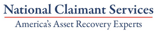NATIONAL CLAIMANT SERVICES AMERICA'S ASSET RECOVERY EXPERTS logo