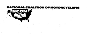 NATIONAL COALITION OF MOTORCYCLISTS NCOM logo