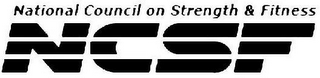 NATIONAL COUNCIL ON STRENGTH & FITNESS NCSF logo