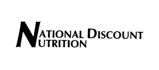 NATIONAL DISCOUNT NUTRITION logo