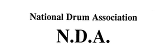 NATIONAL DRUM ASSOCIATION N.D.A. logo